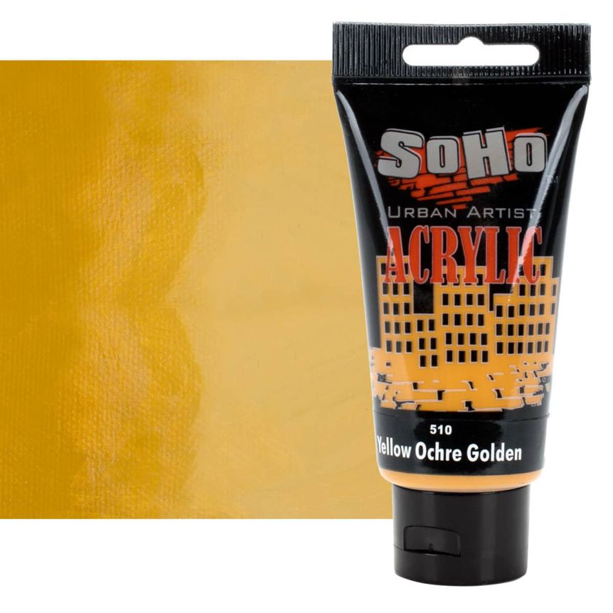 SoHo Urban Artists Heavy Body Acrylic - Yellow Ochre Golden, 75ml