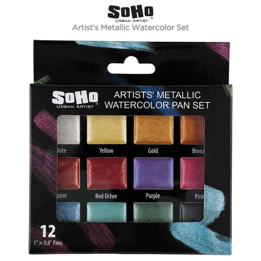 SoHo Artist's Metallic Watercolor Set