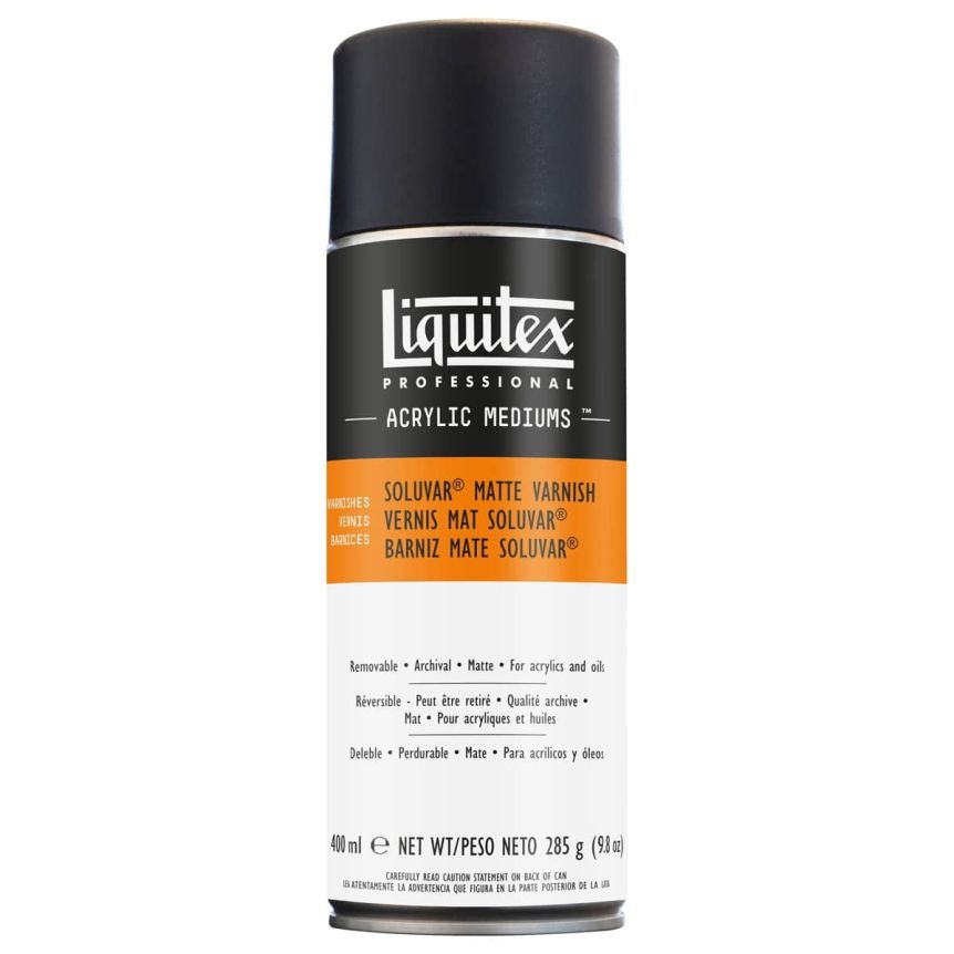 Liquitex Acrylic Finishing Varnishes - Soluvar Matte Varnish Spray, 400ml