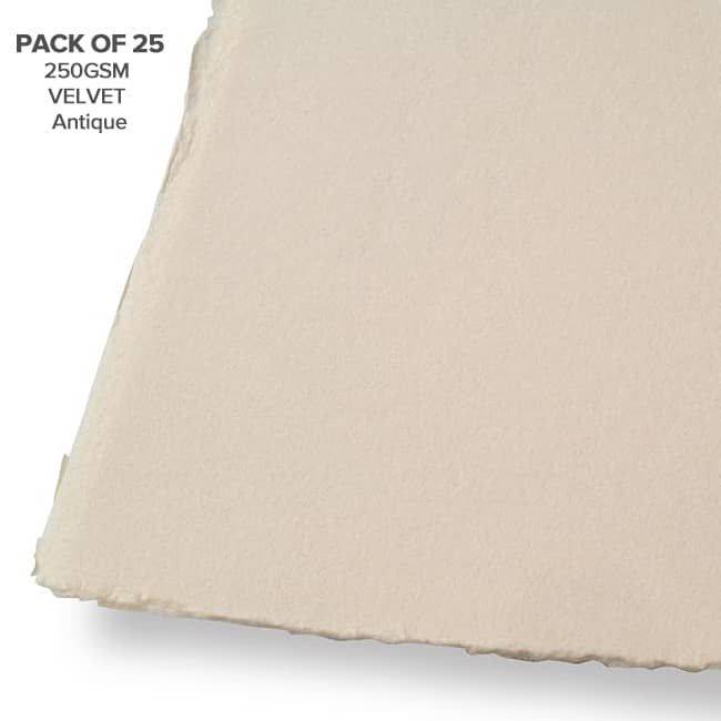 Somerset Velvet Printmaking Paper 22x30" Antique 250gsm 25-Pack 
