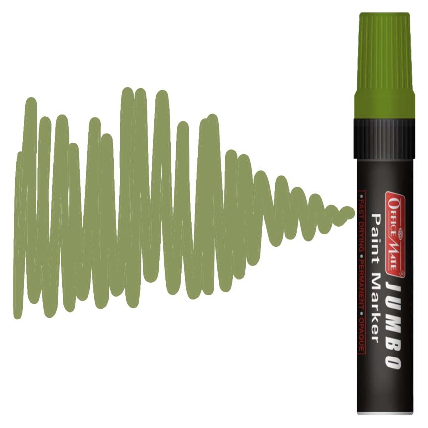 Office Mate Jumbo Paint Markers - #30 Pastel Olive