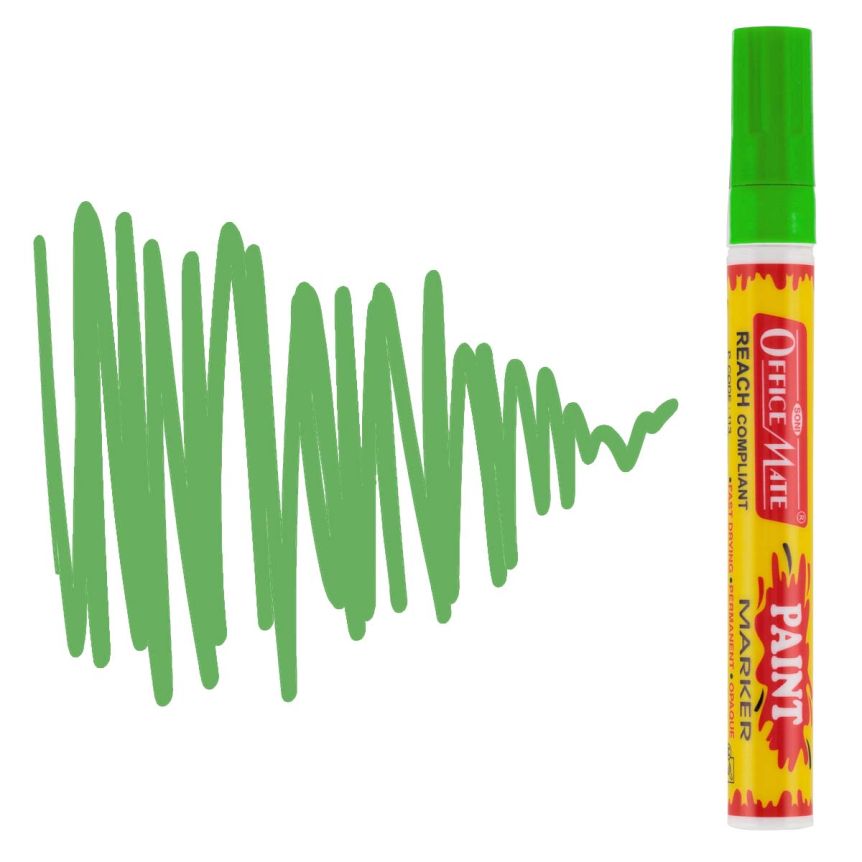 Office Mate Medium Point Paint Marker - #13 Light Green