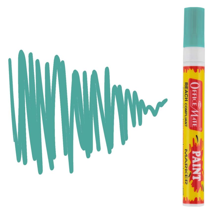 Office Mate Medium Point Paint Marker - #24 Pastel Turquoise