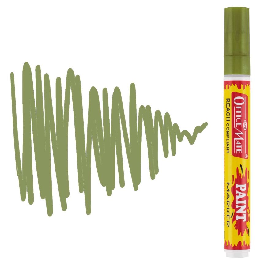 Office Mate Medium Point Paint Marker - #30 Pastel Olive