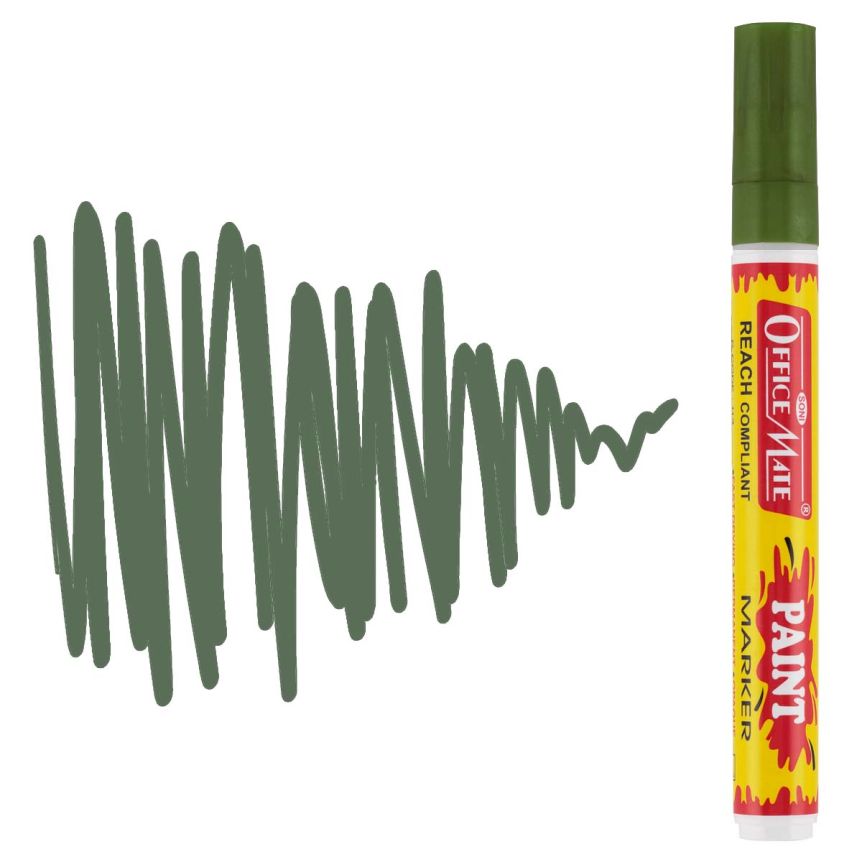 Office Mate Medium Point Paint Marker - #31 Olive