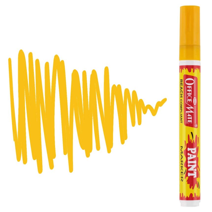 Office Mate Medium Point Paint Marker - #5 Dark Yellow