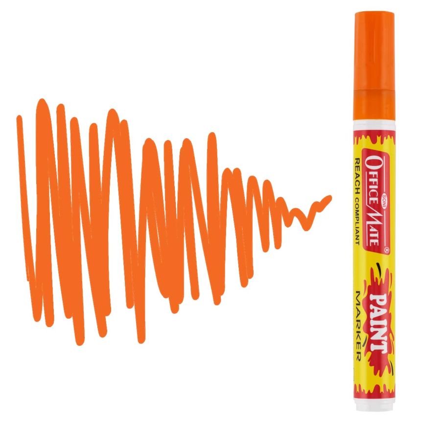 Office Mate Medium Point Paint Marker - #8 Blood Orange