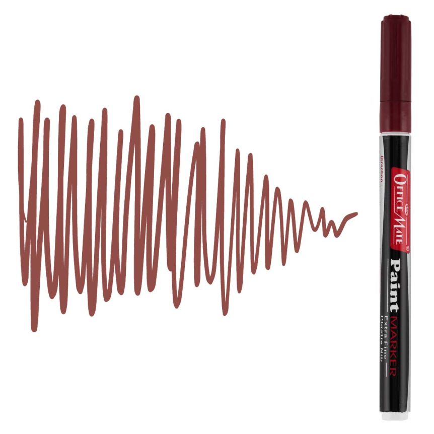 Office Mate Extra-Fine Point Paint Marker - #28 Brown