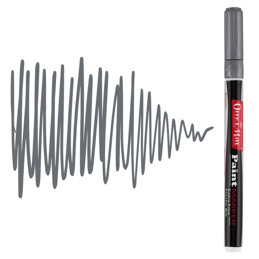 Office Mate Extra-Fine Point Paint Marker - #35 Grey