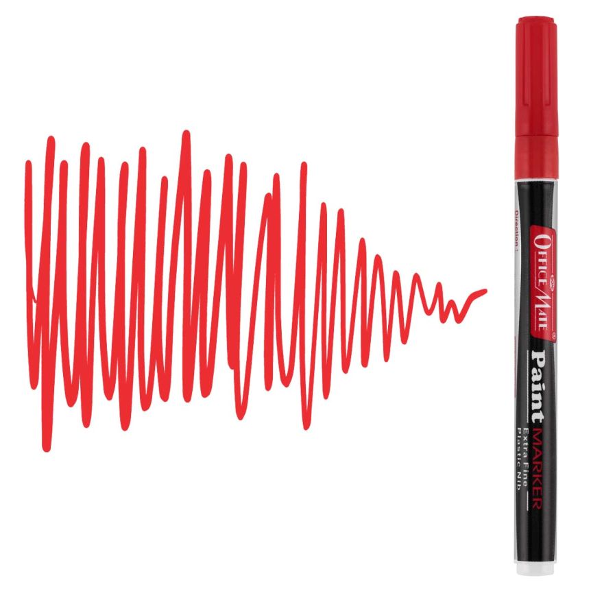 Office Mate Extra-Fine Point Paint Marker  - #9 Red
