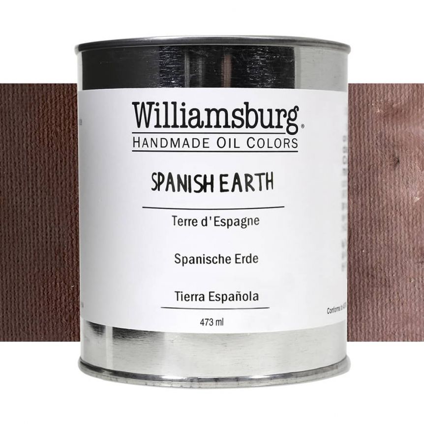 Williamsburg Oil Color 473 ml Can Spanish Earth