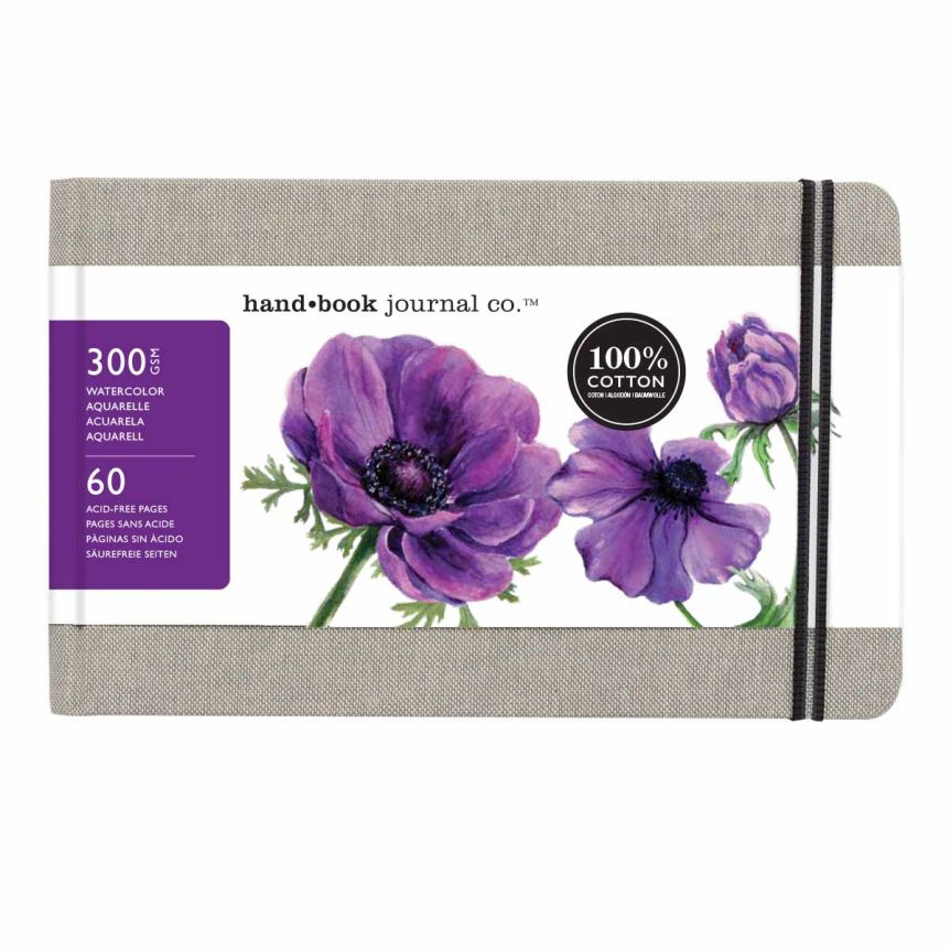 Speedball Fluid 100 Watercolor Large Landscape Journal 140lb Cold Press, 5.25"x8.25"