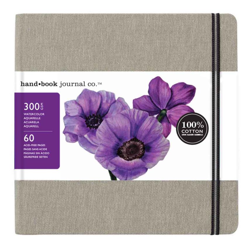 Speedball Fluid 100 Watercolor Square Journal 140lb Cold Press, 8.25"x8.25"