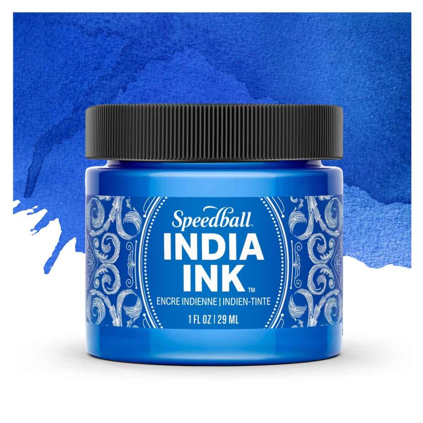 Speedball India Ink Sapphire, 1oz