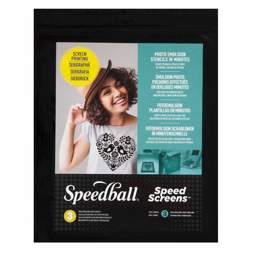 Speedball Speed Screen Photo Emulsion Stencil 12.5"x16.5", Pack of 3