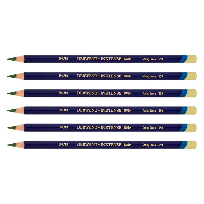 Derwent Inktense Pencil - Spring Green (Box of 6)