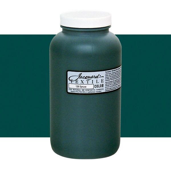 Jacquard Permanent Textile Color Quart Jar Spruce Jerry's Artarama