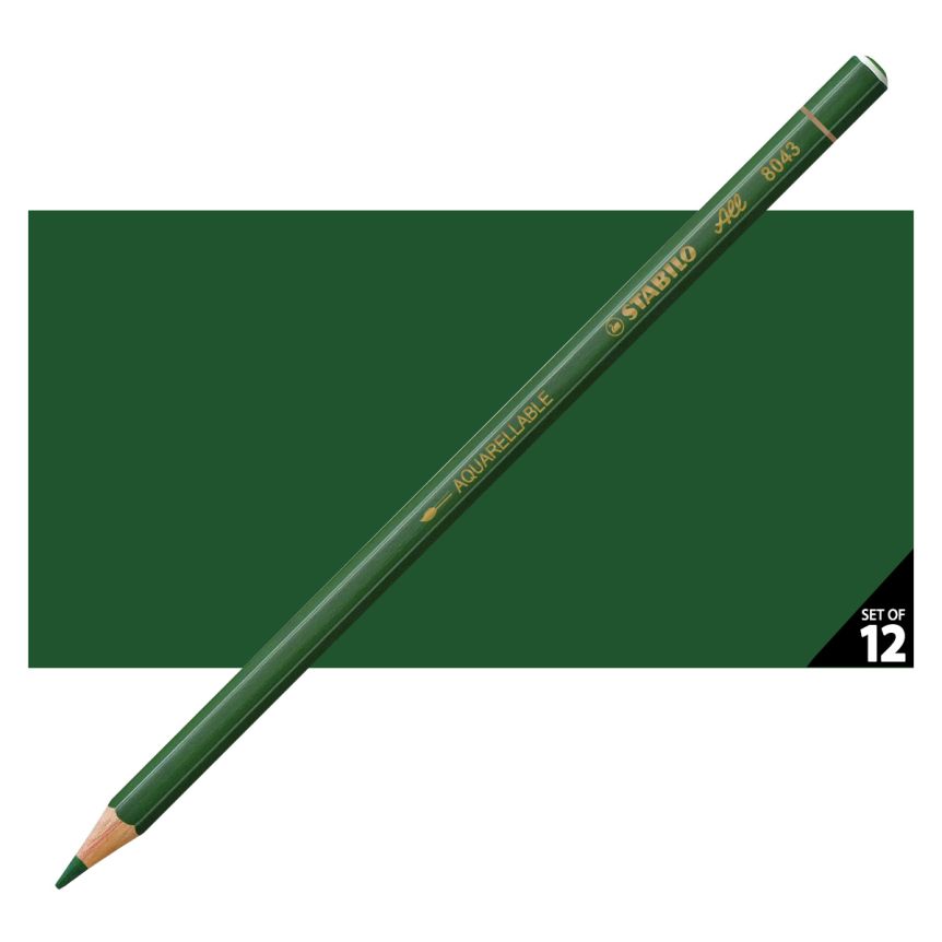 Stabilo ALL Colored Pencil - Green (Set of 12)