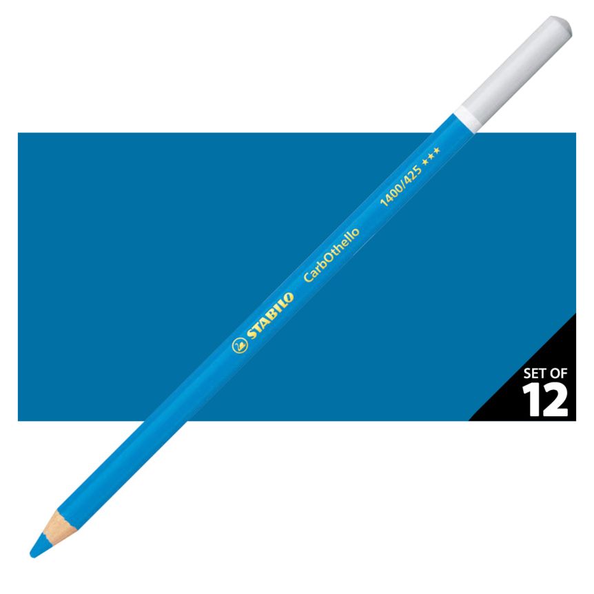 Stabilo CarbOthello Pastel Pencils Set of 12 No. 425 - Cobalt Blue