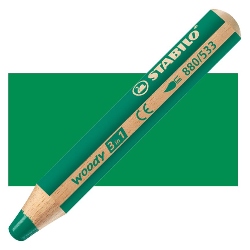Stabilo Woody Colored Pencil, Dark Green
