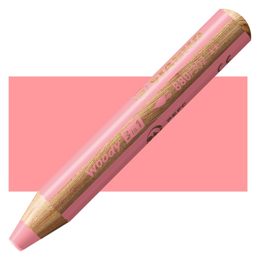 Stabilo Woody Colored Pencil, Pastel Pink