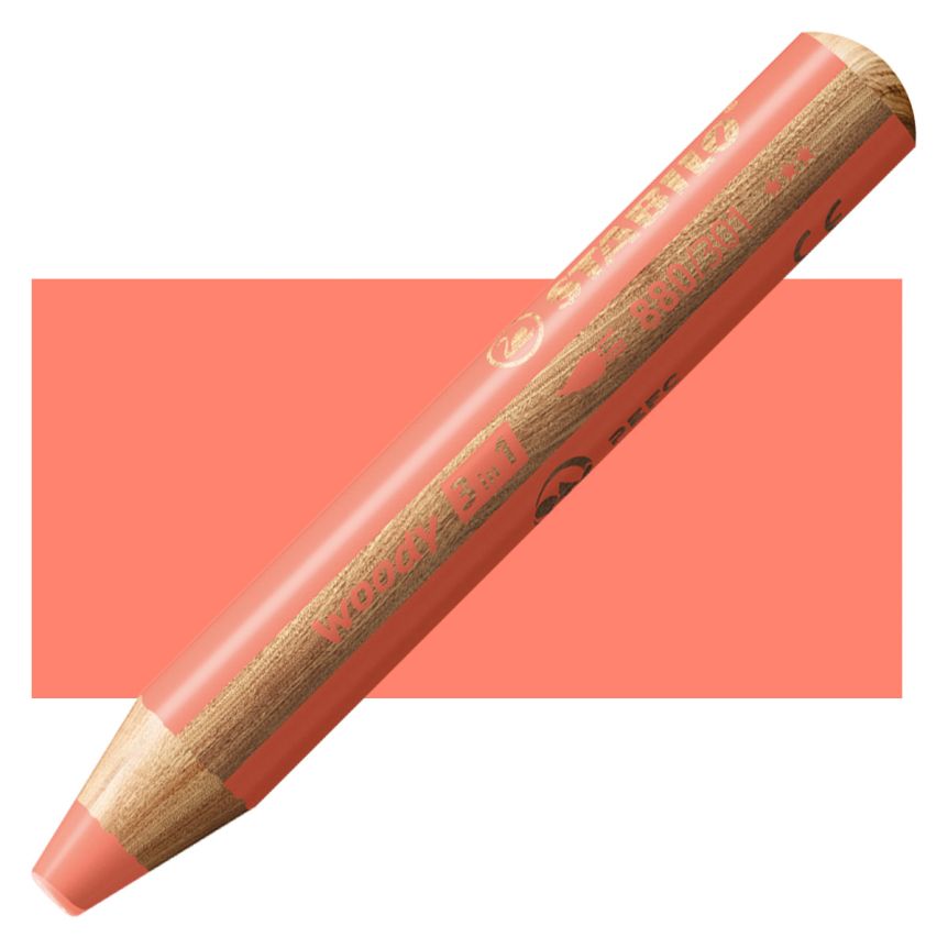 Stabilo Woody Colored Pencil, Pastel Red