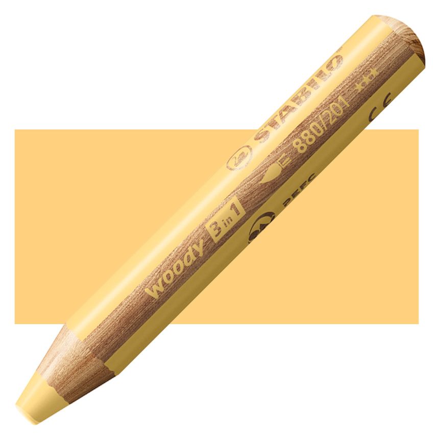 Stabilo Woody Colored Pencil, Pastel Yellow