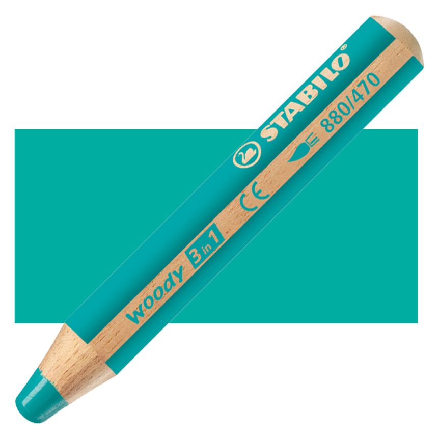 Stabilo Woody Colored Pencil, Turquoise