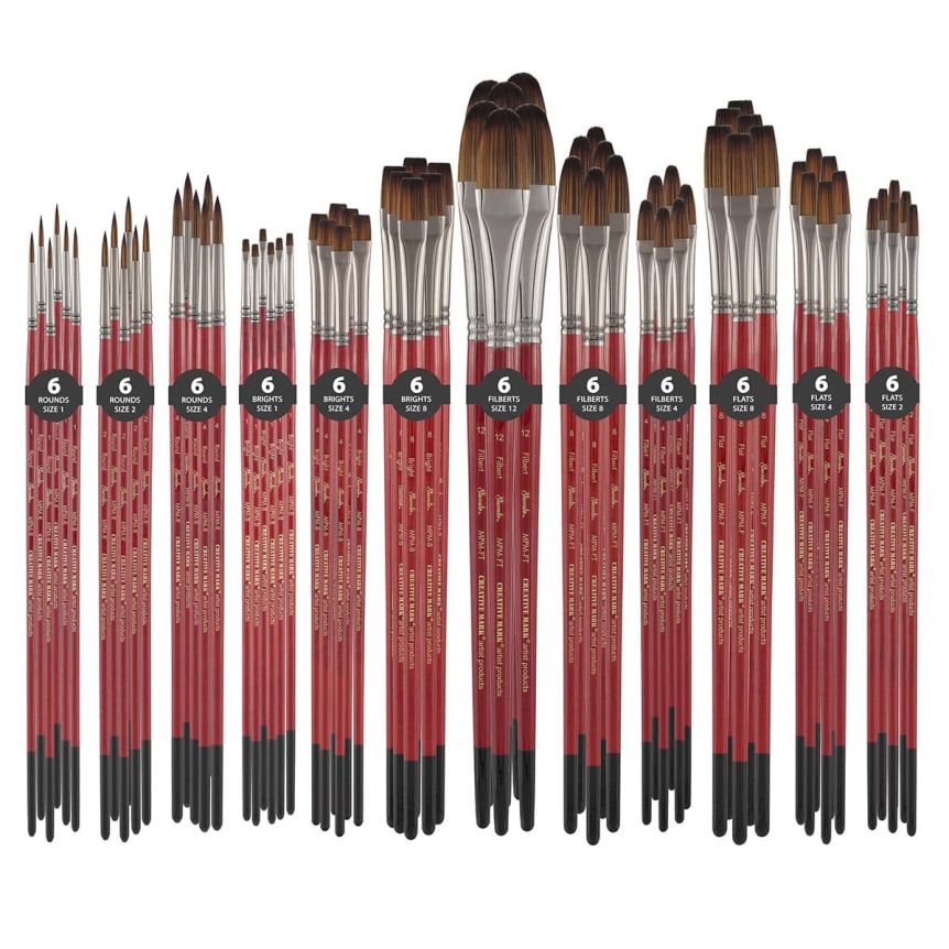 Staccato Long-Handle Synthetic Brush Class Pack of 72
