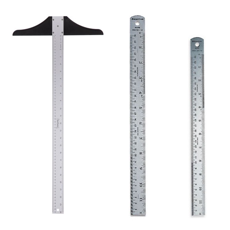 Art Alternatives Flexible Stainless Steel Ruler 18 Inches