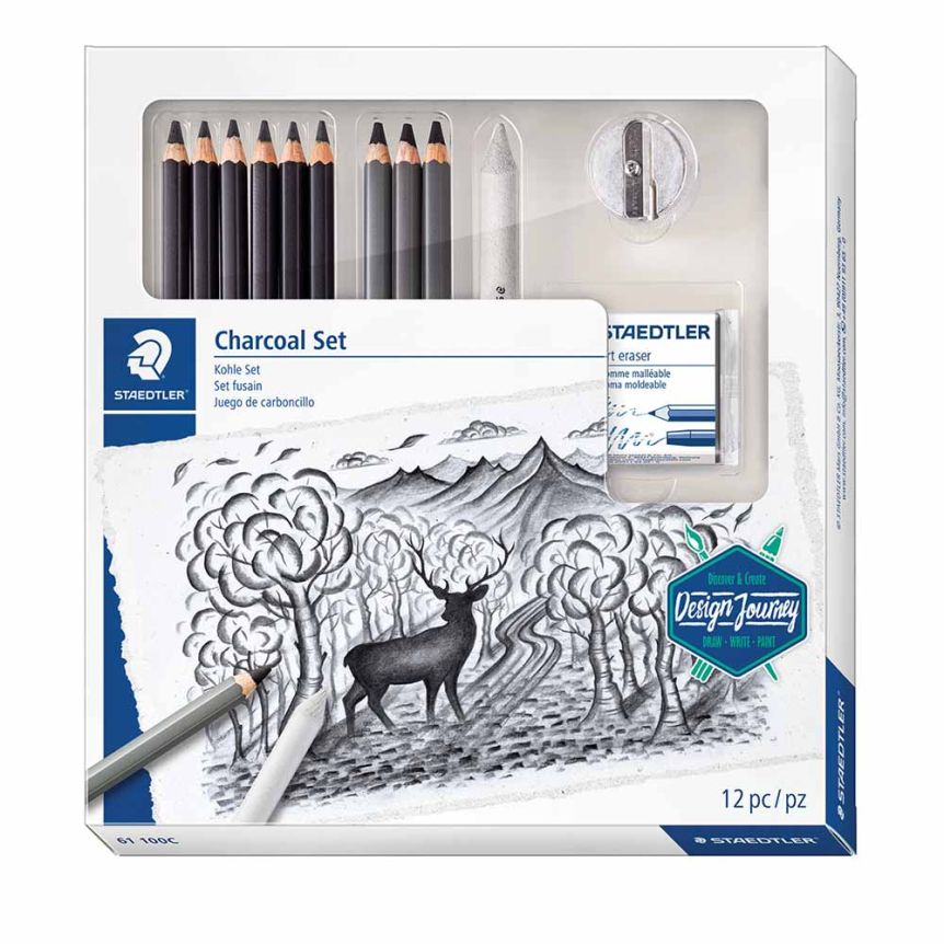 Staedtler Mars Lumograph Soft Drawing Pencil Set of 6