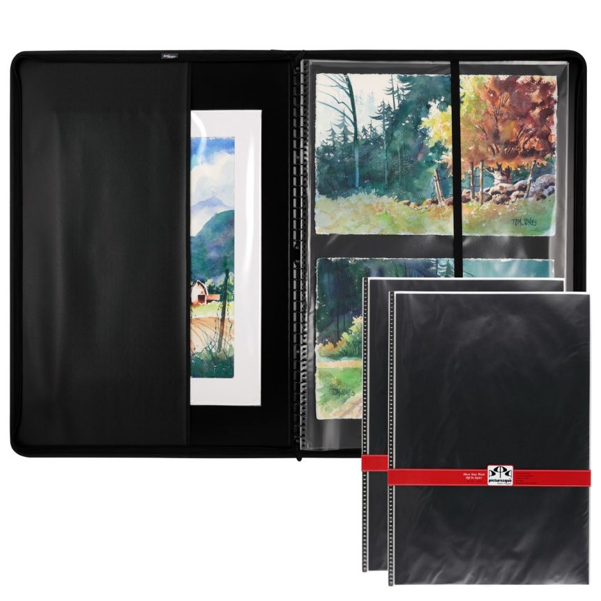 18x24 Premium Leather Photo Portfolio Case - Presentation Case - Bla –  Portfolios and Art Cases