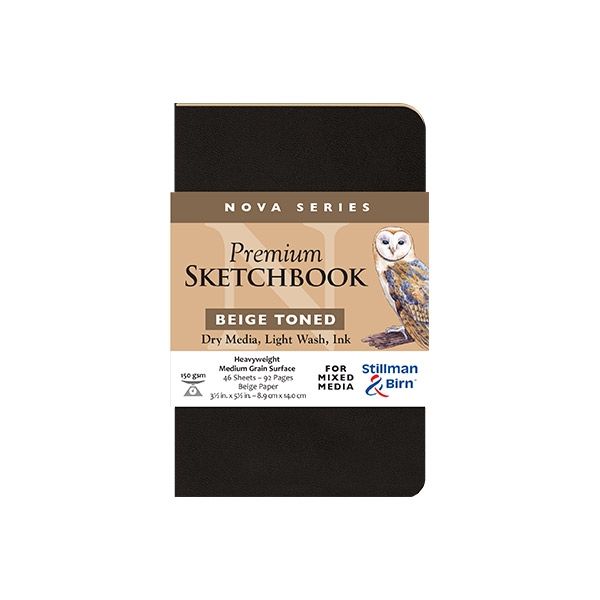 3.5X5.5 In Beige Softbound Sketchbook		