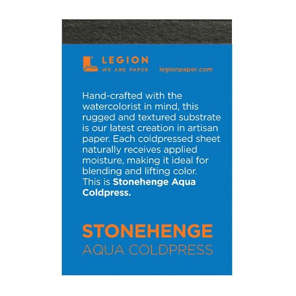 Stonehenge Aqua Black Watercolor Pads - Hot Press - 645248441361