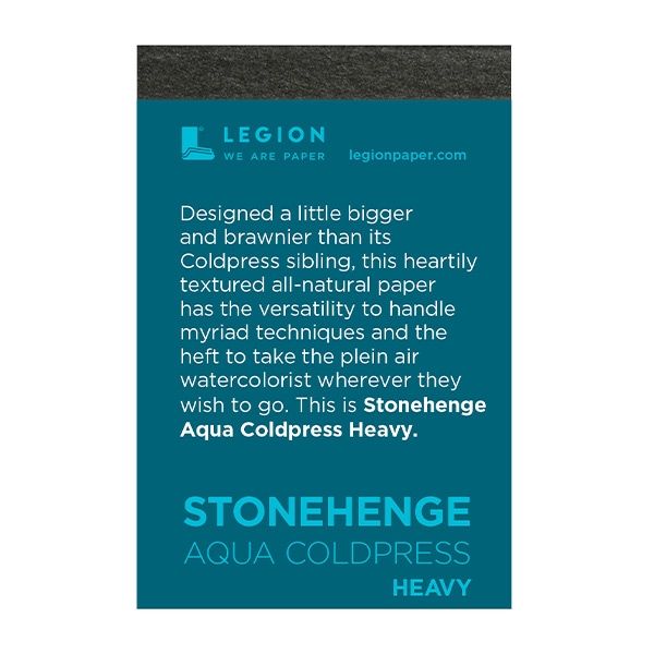 Stonehenge Mini Aqua Watercolor 300 Cold-Press Heavy 2.5x3.75 Pad 5 Sheets