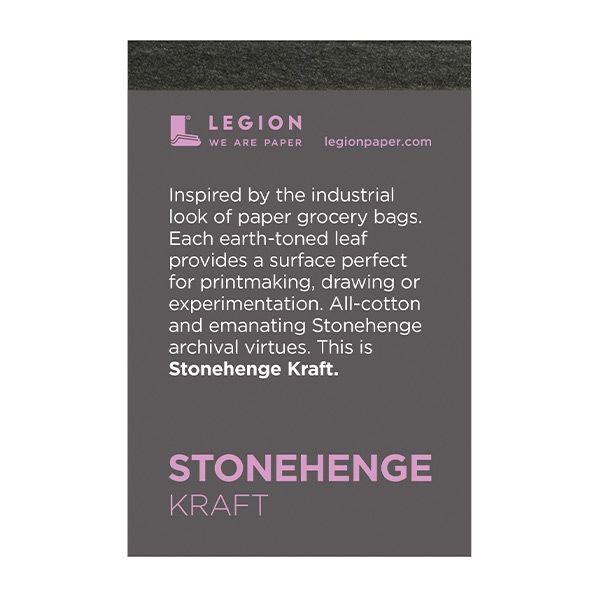 Stonehenge Mini 250 gsm Paper Pad 2.5x3.75 Kraft Brown 15 Sheets