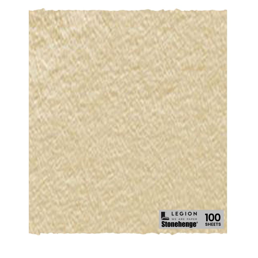 Stonehenge Printmaking & Drawing Paper Sheets 22"x30", Fawn Grey (Pack of 100)