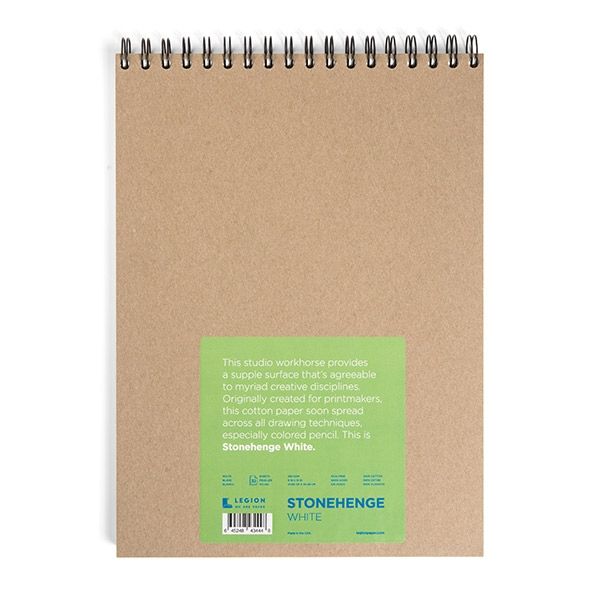 Stonehenge Paper 32 Sheets Wirebound Journal 9x12" White Pad Jerry