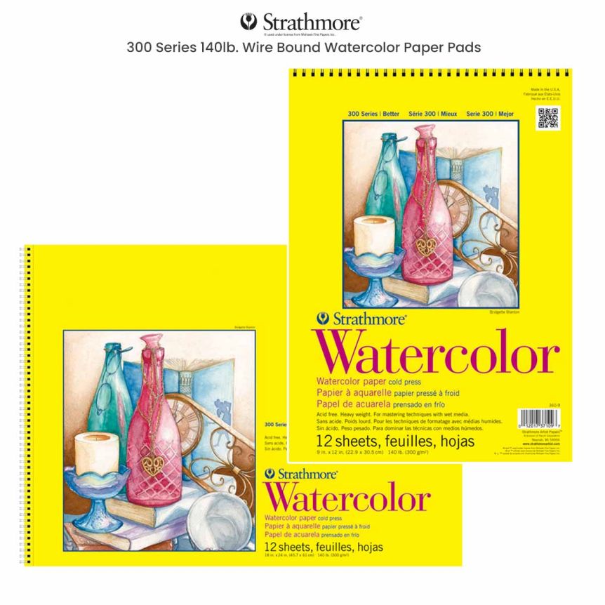 Strathmore 300 Series 140lb. Watercolor Paper Pads