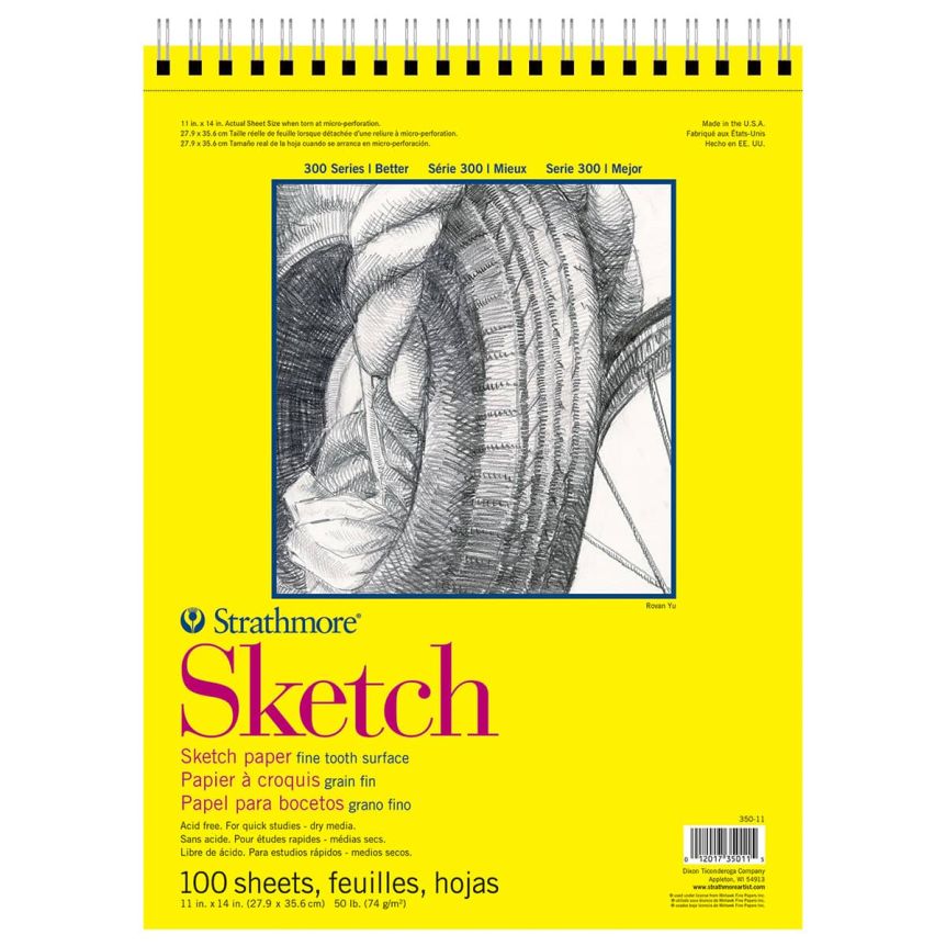 Strathmore 300 Series Sketch Pad 11x14" (100 Sheets)