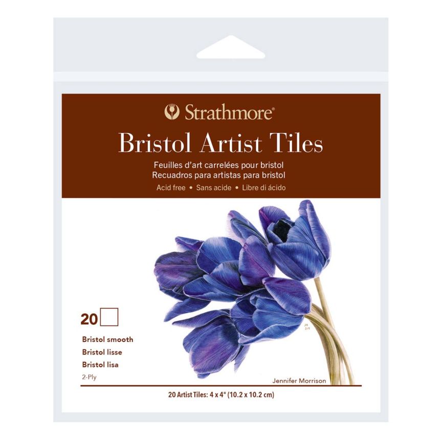 Strathmore 400 Artist Tile Bristol Smooth Surface 20 Pack