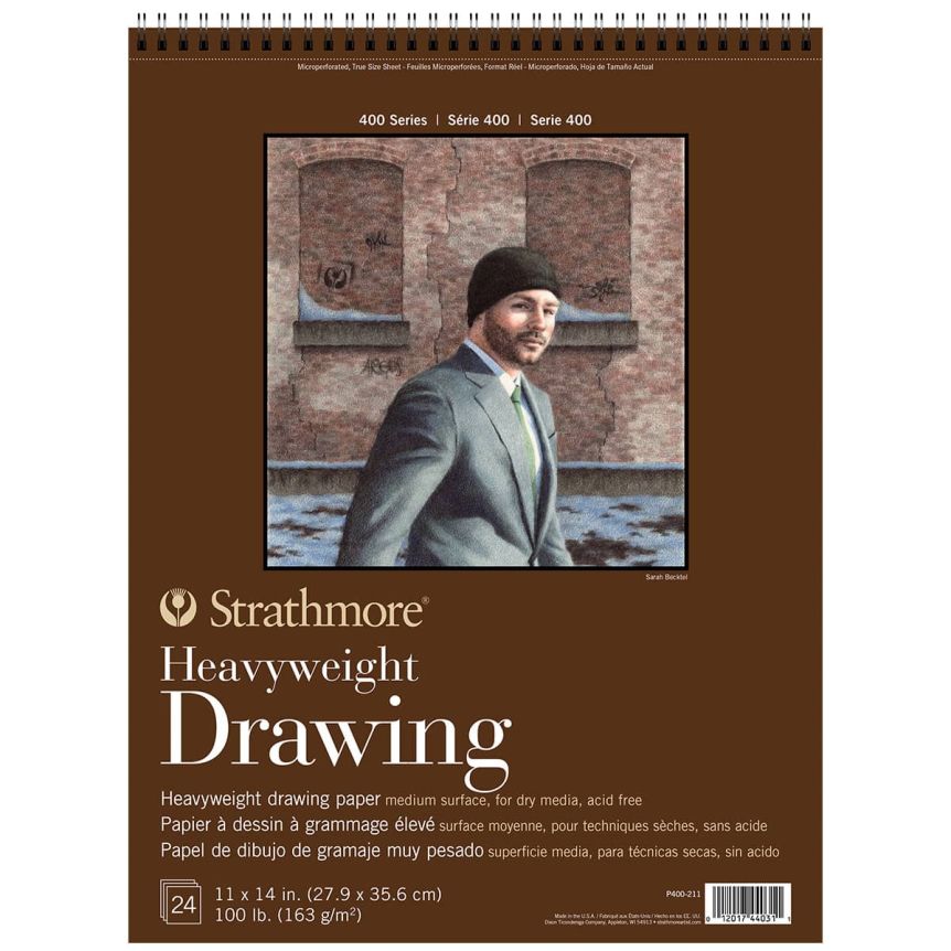 Strathmore 400 Series Heavyweight Drawing Pad, 24 Sheets 11x14"