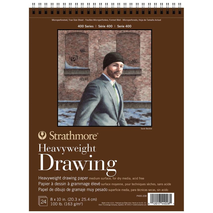 Strathmore 400 Series Heavyweight Drawing Pad, 24 Sheets 8x10"