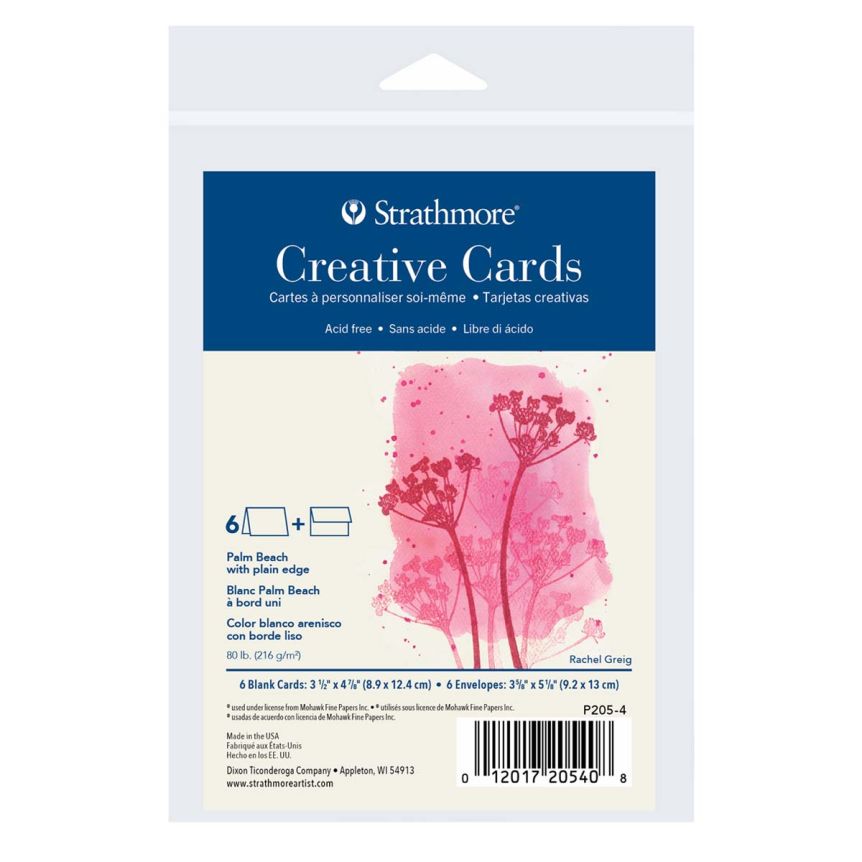 Strathmore Watercolor Cards & Envelopes 5X6.875 50 Count Crafts