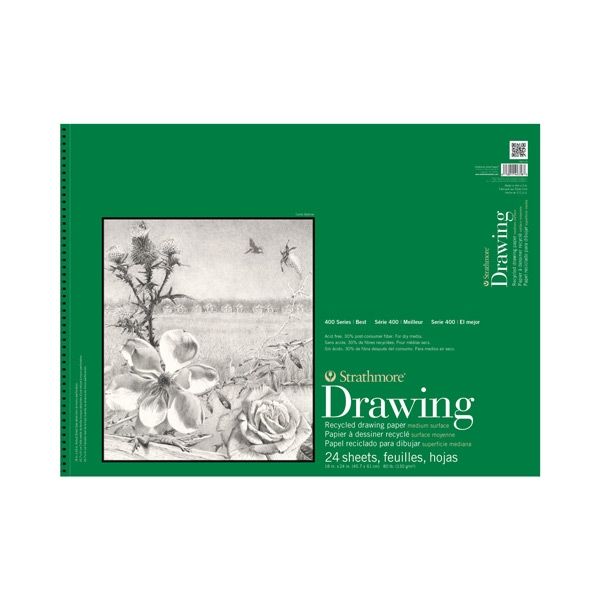 Strathmore 400 Series Drawing Pad, 6X8 Wire Bound, 24 Sheets