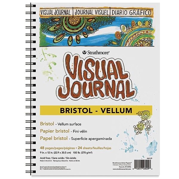 Strathmore Bristol Vellum Visual Journal 100lb. 5.5x8" 48 pages
