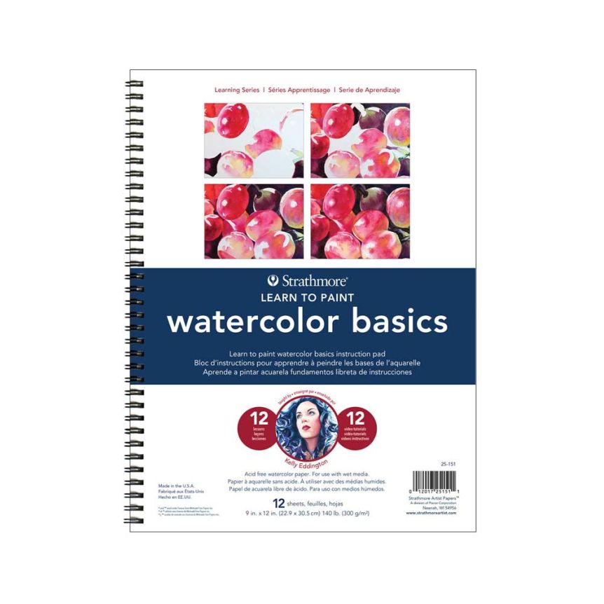 Strathmore Learning Series Watercolor Book Basics 9x12"