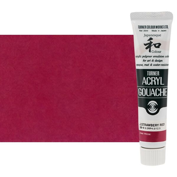 Turner Acryl Gouache Matte Acrylics 20 ml - Japanesque Strawberry Red