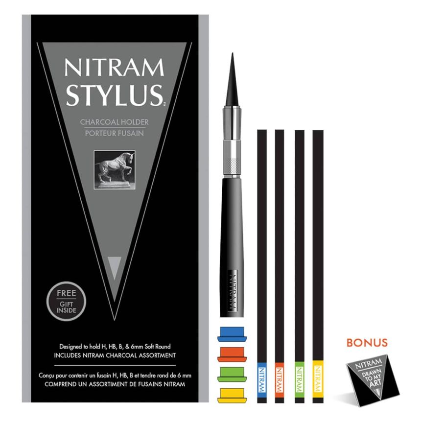 Nitram Stylus Charcoal Holder Set With Charcoal Assortment