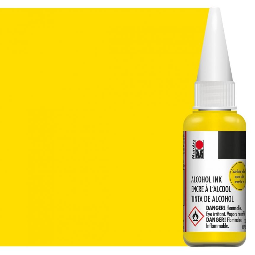 Marabu Alcohol Ink Sunshine Yellow (220) 20ml